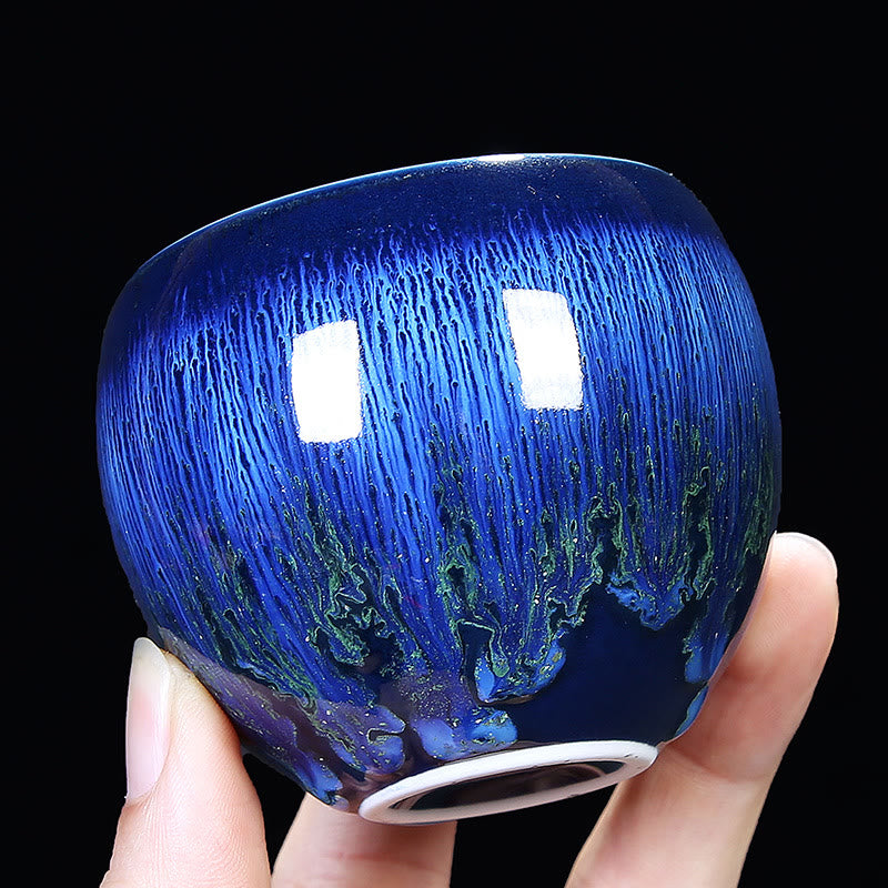 Buddha Stones Chińskie Jianzhan Glaze Kiln Change Ceramic Tea Cup Tenmoku Kung Fu Tea Cup