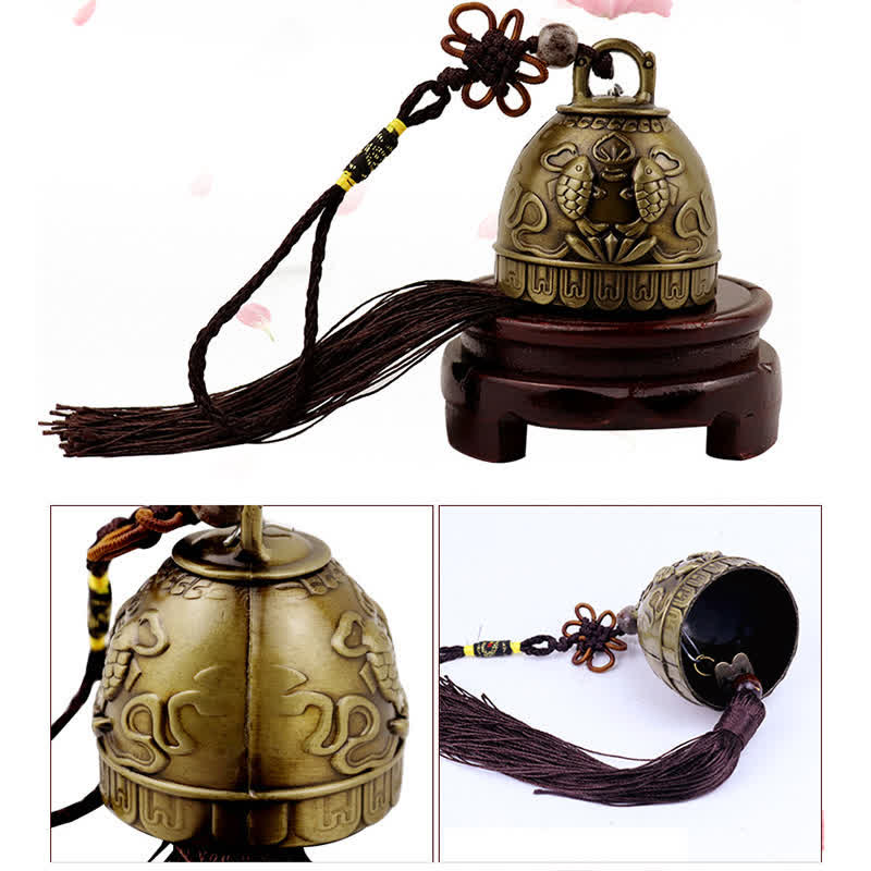 Buddha Stones Feng Shui Budda Koi Ryba Feniks Dzwon Wiatrowy Dzwon Szczęścia Dekoracja Ścienna