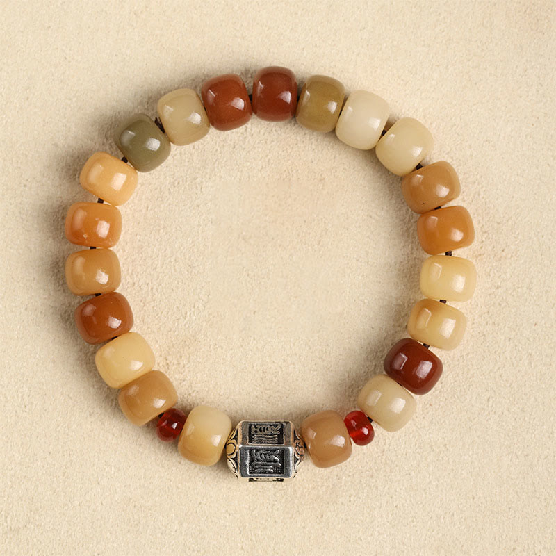Buddha Stones Naturalne Nasiona Bodhi Władca Lasu Trupów Om Mani Padme Hum Bransoletka Mądrości