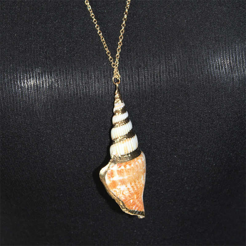 Naturalny naszyjnik z muszli Shankha Conch Shell z muszli morskiej