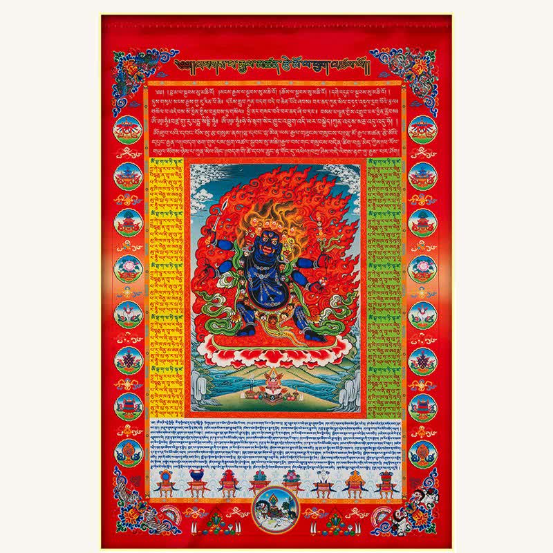 Buddha Stones Tybetańska flaga modlitewna Windhorse Budda w 10 kolorach, uzdrawiająca i pomyślna - image 5