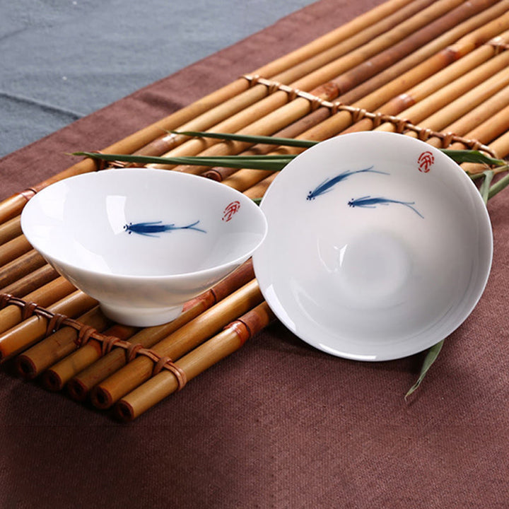 Buddha Stones Jingdezhen Niebiesko-biała Porcelana Koi Ryba Ceramiczna Filiżanka Do Herbaty Kung Fu