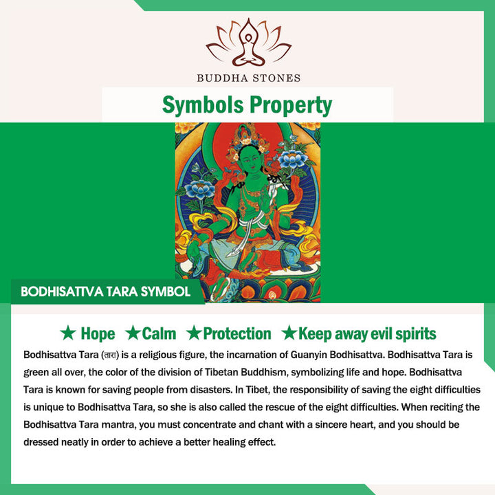 Buddha Stones 108 Mala Koraliki Naturalny Zielony Agat Bodhisattwa Zielona Tara Manifestacja Charm Bransoletka