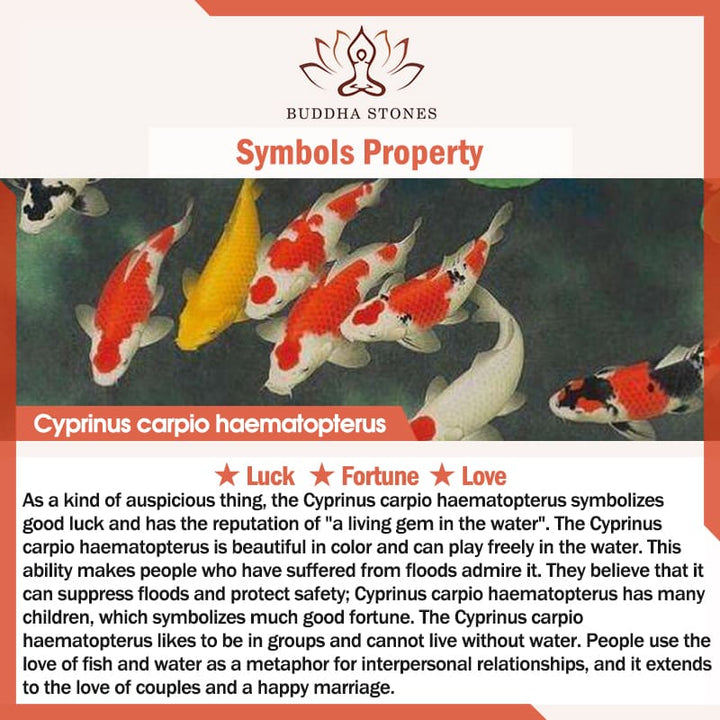 Buddha Stones Koi Fish Lucky Kadzielnica Dekoracja - image 10