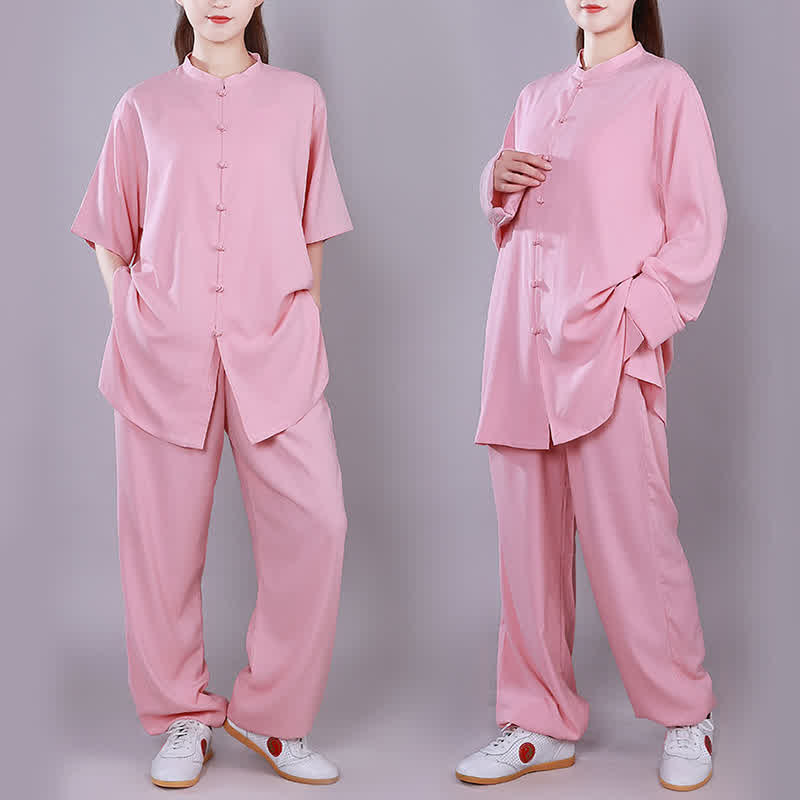 Buddha Stones Tai Chi Qigong Medytacja Modlitwa Duchowa Praktyka Zen Unisex Bawełniany Lniany Zestaw Ubrań - image 10