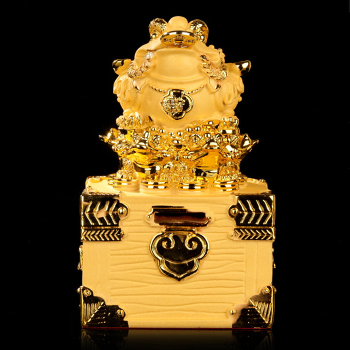 Buddha Stones Feng Shui Pieniądze Żaba Statua Szczęście Bogactwo Dekoracja