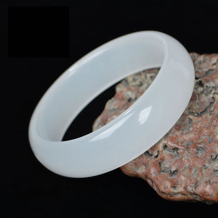 Buddha Stones Naturalny Złoty Jedwabny Jadeit Bransoletka Bogactwo Szczęście Bangle - image 6
