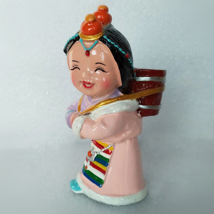 Buddha Stones malowane ręcznie tybetańskie figurki kreatywny dom biuro dekoracja samochodu ozdoba