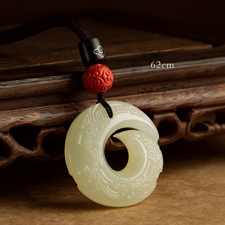 Buddha Stones Klamra Pokoju Jade Mały Liść Czerwony Sandałowiec Cynober Agat Naszyjnik Szczęścia Wisiorek