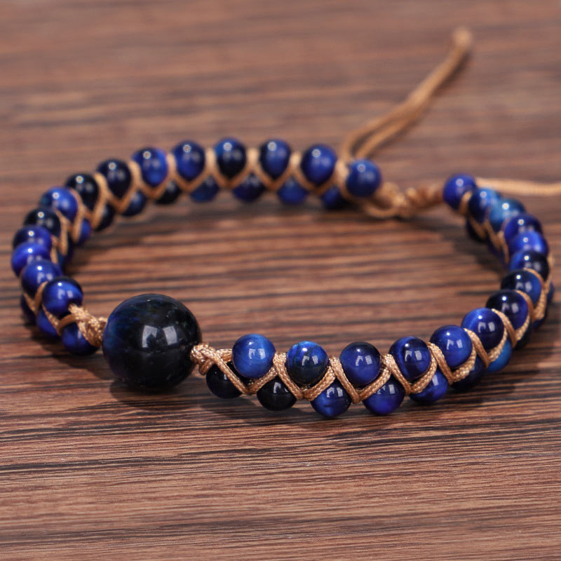 Bransoletka ochronna z kamieni Buddha Stones Divine Blue Tiger Eye