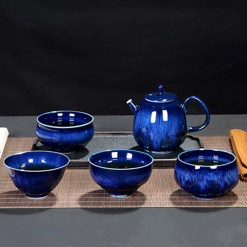 Buddha Stones Chińskie Jianzhan Glaze Kiln Change Ceramic Tea Cup Tenmoku Kung Fu Tea Cup