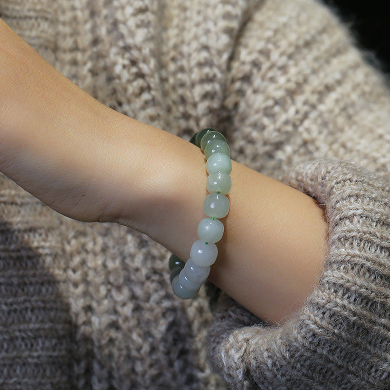 Bransoletka z Buddha Stones Gradient Jade Luck Blessing