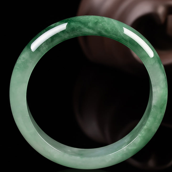 Bransoletka z naturalnego jadeitu z Buddha Stones Fortune Blessing