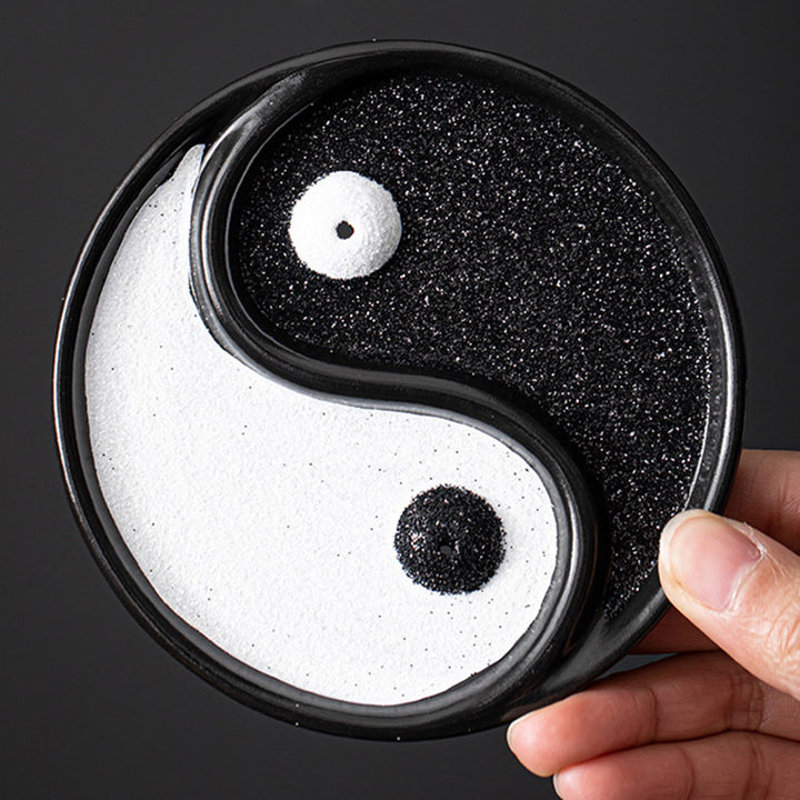 Buddha Stones Yin Yang Zen Balance Uchwyt na kadzidełka