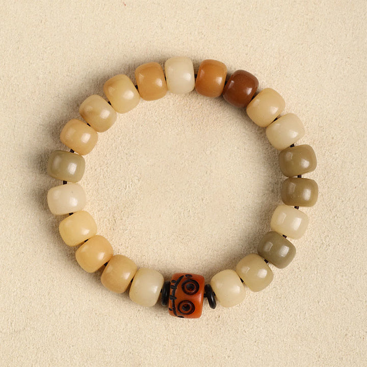 Buddha Stones Naturalne Nasiona Bodhi Władca Lasu Trupów Om Mani Padme Hum Bransoletka Mądrości