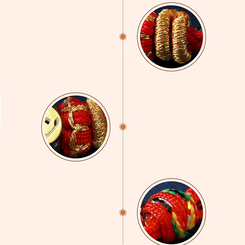 Buddha Stones Chiński Zodiak Natal Budda Srebrny Szczęście Bransoletka Pleciona Sznurkiem