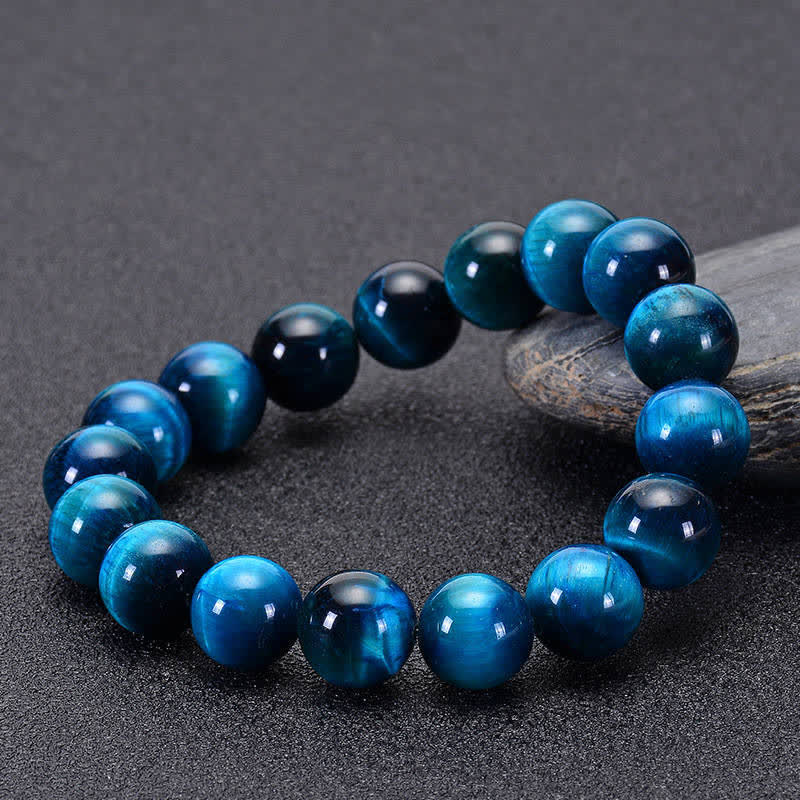 Bransoletka ochronna Buddha Stones Blue Tiger Eye - image 8
