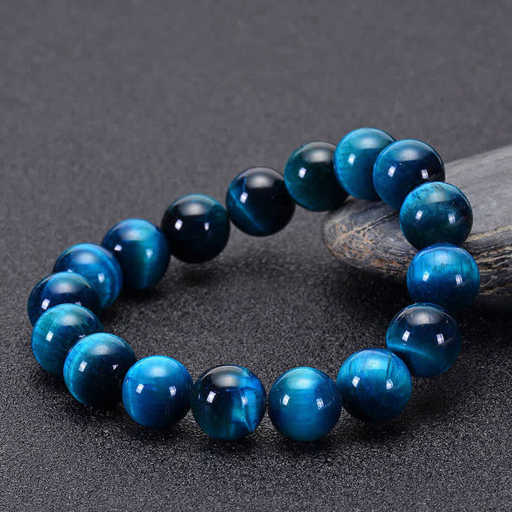 Bransoletka ochronna Buddha Stones Blue Tiger Eye - image 8
