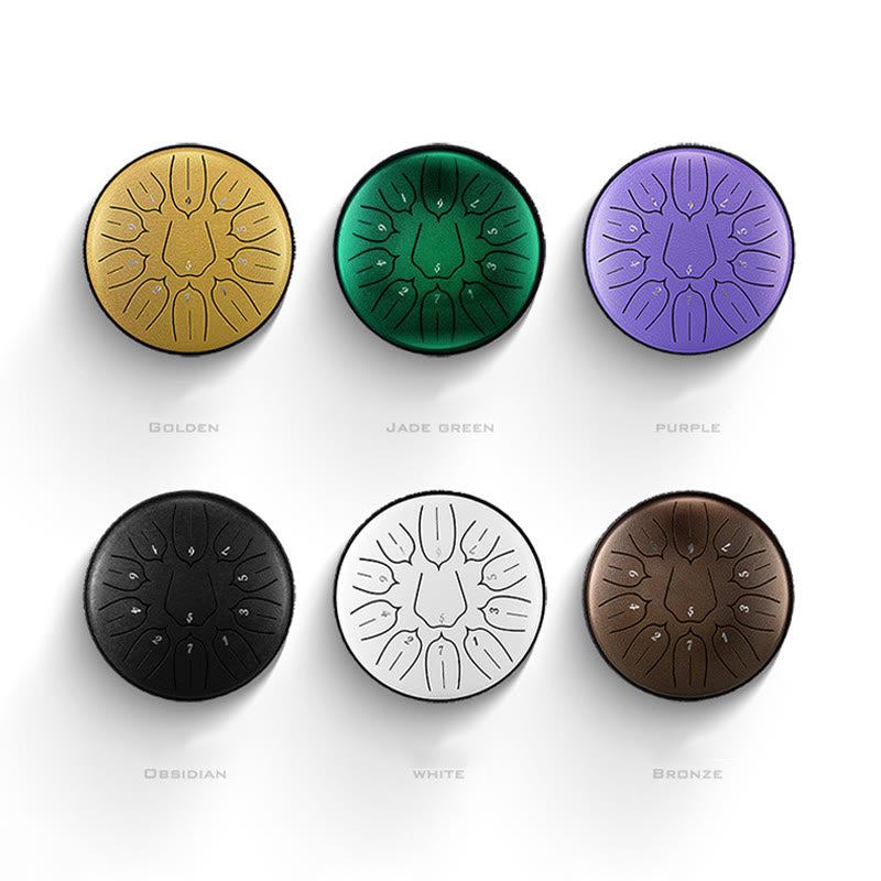 Buddha Stones językowy ze stali Dźwięk uzdrawiający Medytacja Joga Zestaw perkusyjny Lotus 11 nut 6 cali