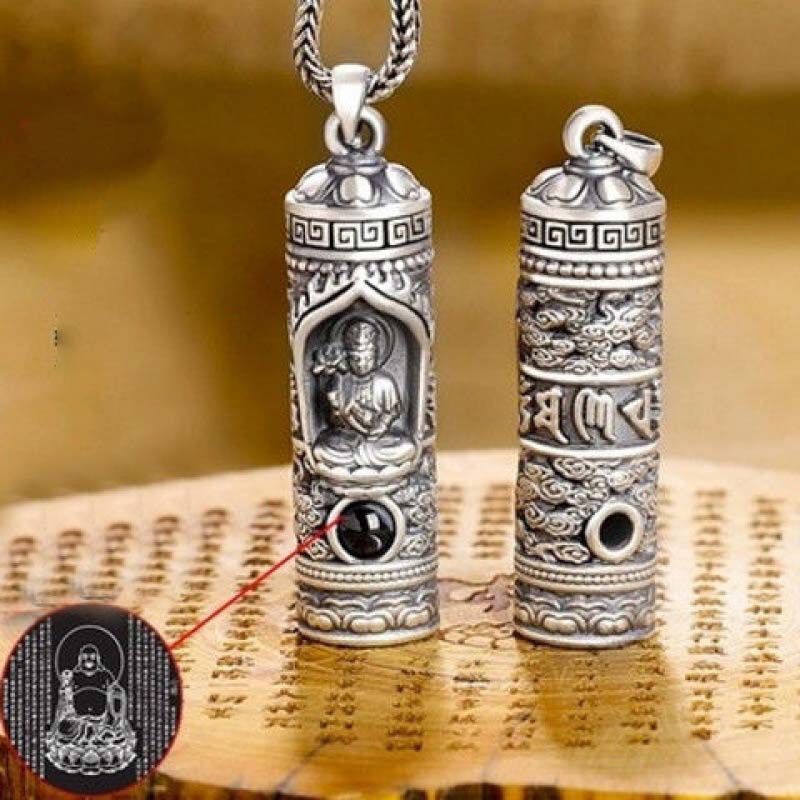Chiński zodiak natalny budda projekcja naszyjnik dobrobyt wisiorek - image 4