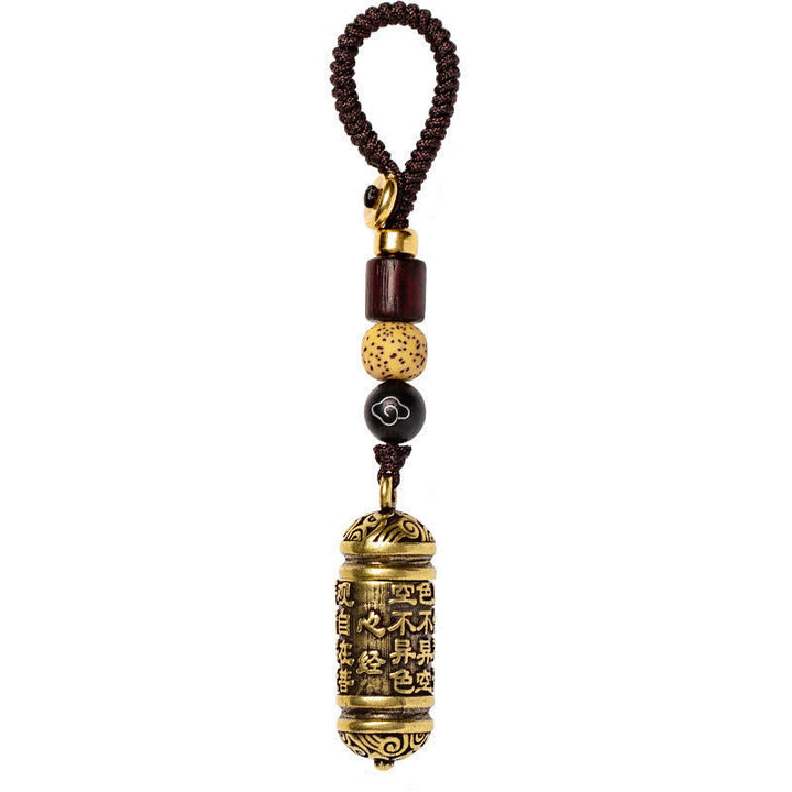 Buddha Stones Brelok miedziany Heart Sutra