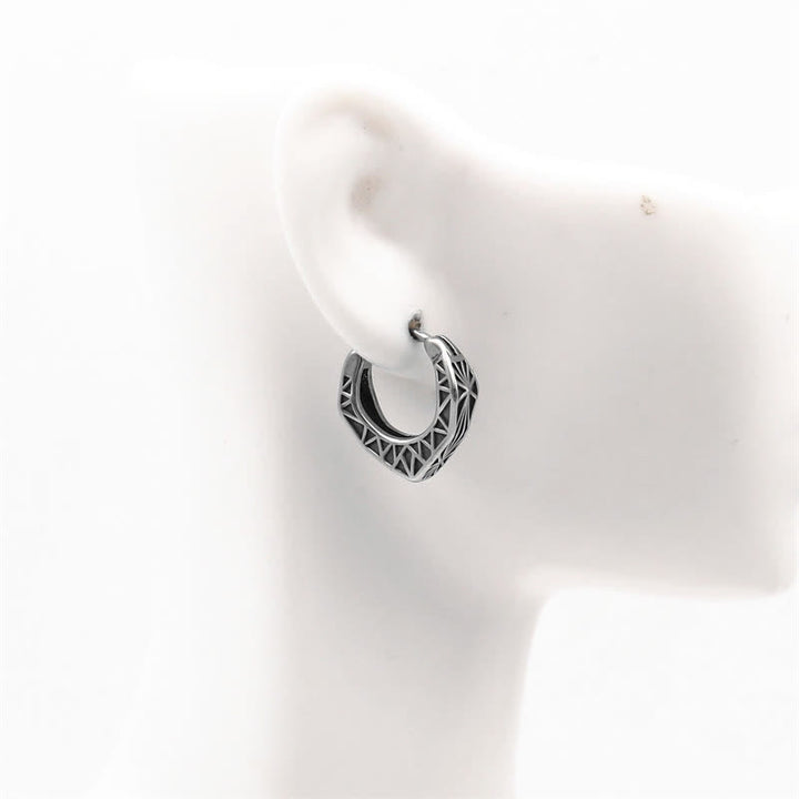 Kolczyki Viking Hoop Titanium Steel Balance - image 3