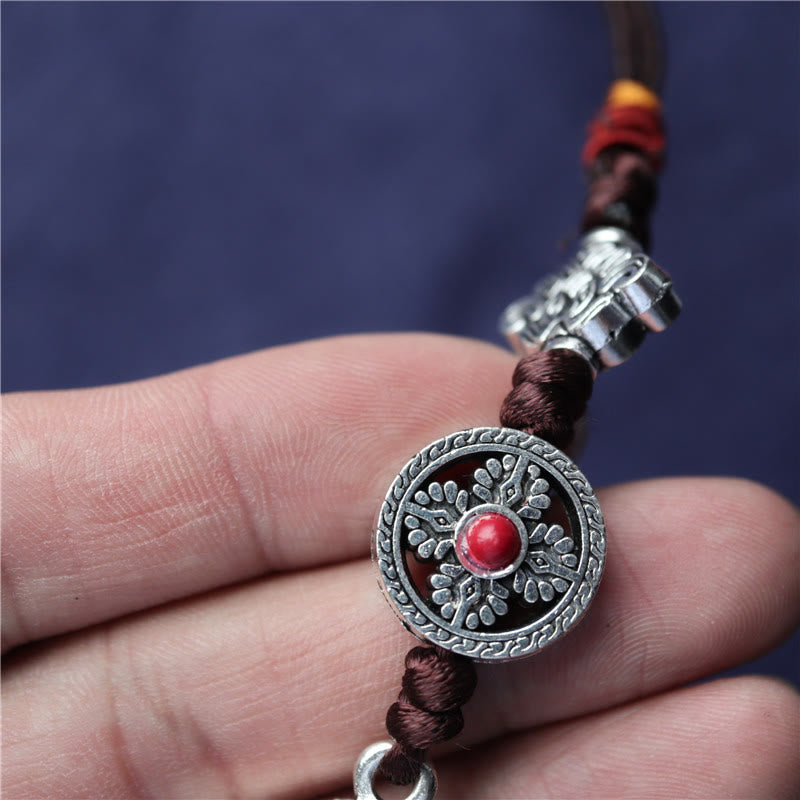Buddha Stones Tybet Om Mani Padme Hum Koło Modlitewne Pokój Obrotowa Dekoracja Wisząca Samochodu