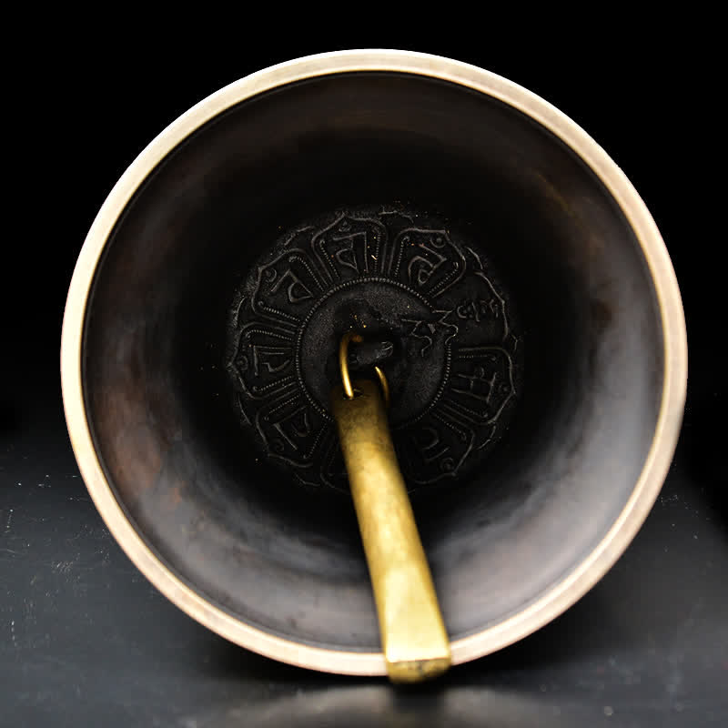 Tybetański grawerowany Budda Smok Wiatr Dzwon Miedziany Szczęście Dekoracja Ścienna - image 5