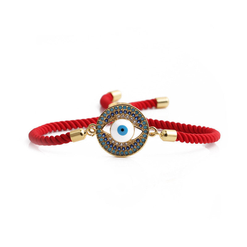 Bransoletka ochronna z czerwonego sznurka z Buddha Stones Evil Eye