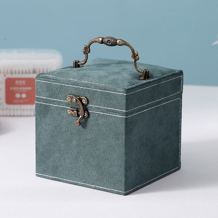 Pudełko na biżuterię Buddha Stones Organizer Trzywarstwowe pudełko do przechowywania biżuterii Flanelowe pudełko prezentowe