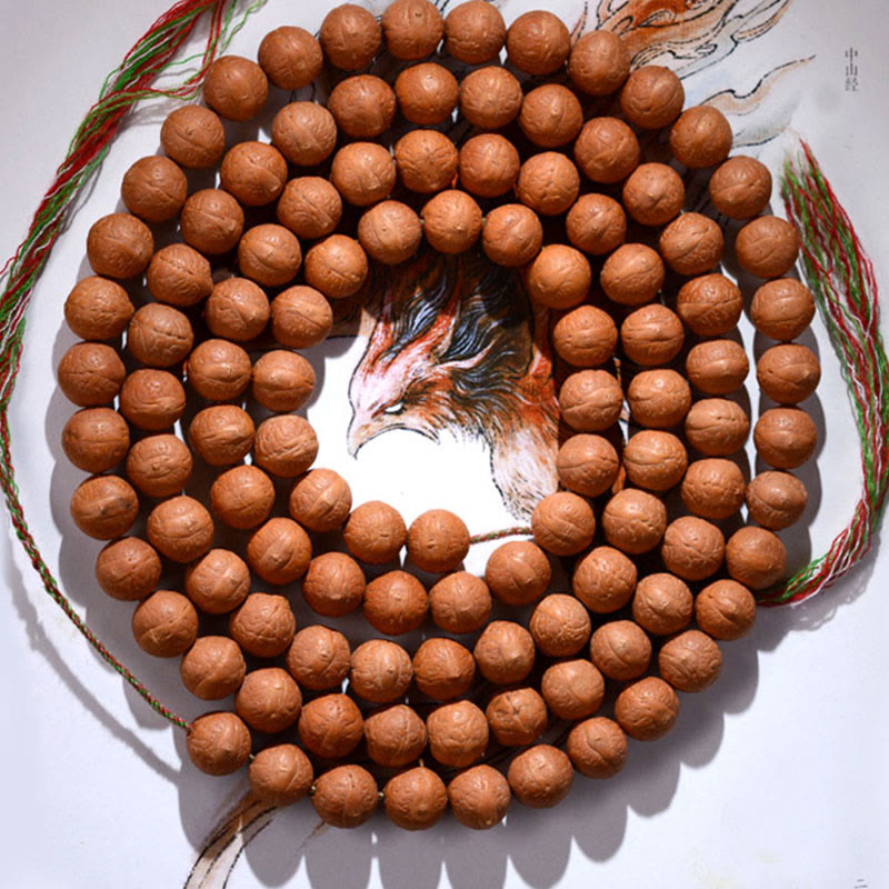 Buddha Stones 108 Mala Koraliki Nepal Bodhi Nasiona Szczęścia Bogactwo Bransoletka z frędzlami - image 2