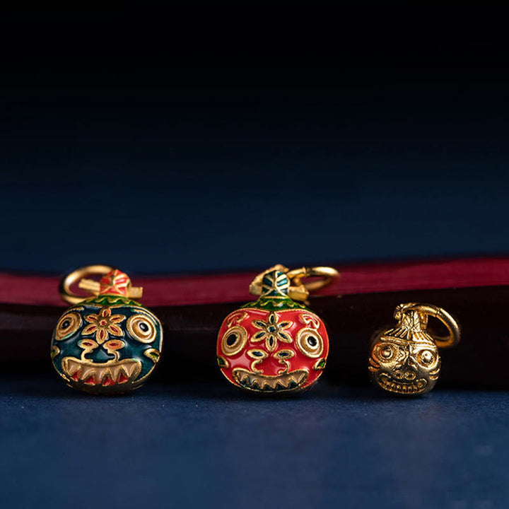 Buddha Stones Złoto Połykanie Bestii Rodzina Szczęście Samochód Brelok Telefon Wiszący Dekoracja