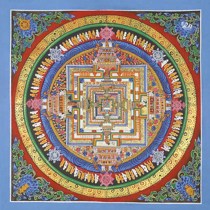 Buddha Stones Tybetańskie Thangka Malowanie Błogosławieństwo Ręcznie Robiona Dekoracja - image 9