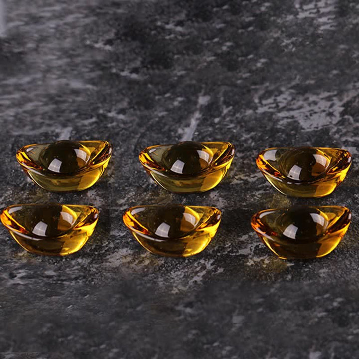 Ręcznie robiona miska z kryształu Liuli, dzieło sztuki, dekoracja domu - image 9