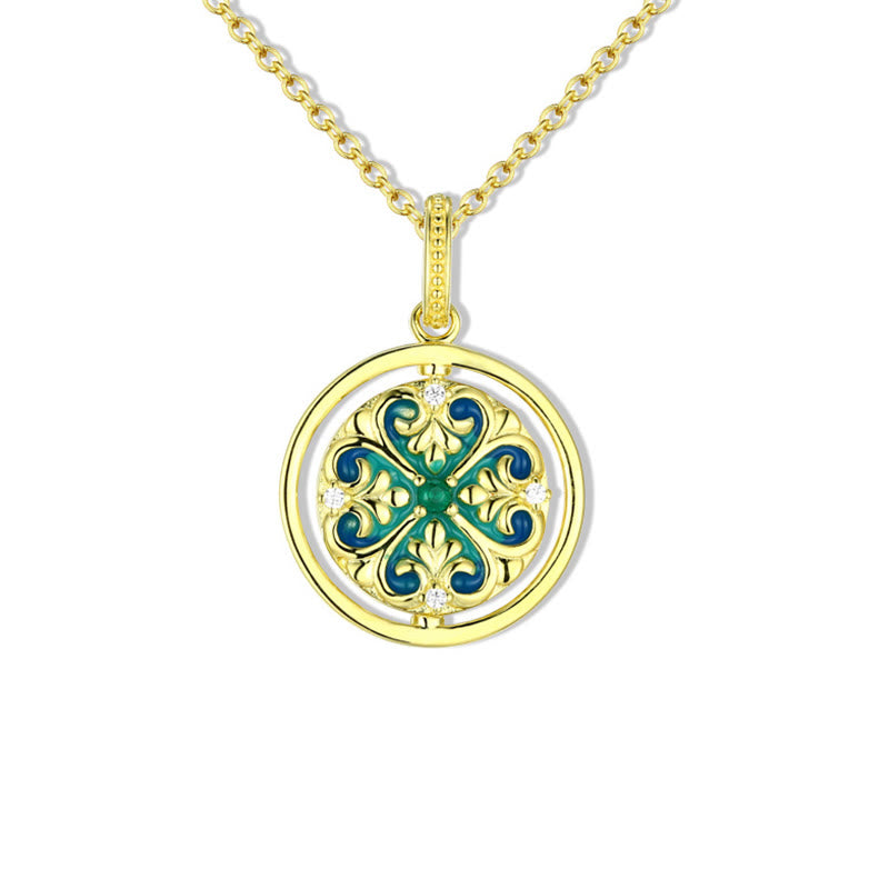 Buddha Stones 925 Srebro Sterling Kwiat Lotosu Kwiatowy Cyrkon Oświecenie Obrotowy Naszyjnik Wisiorek - LOTUS (Oświecenie ♥ Nowy Początek) - image 0