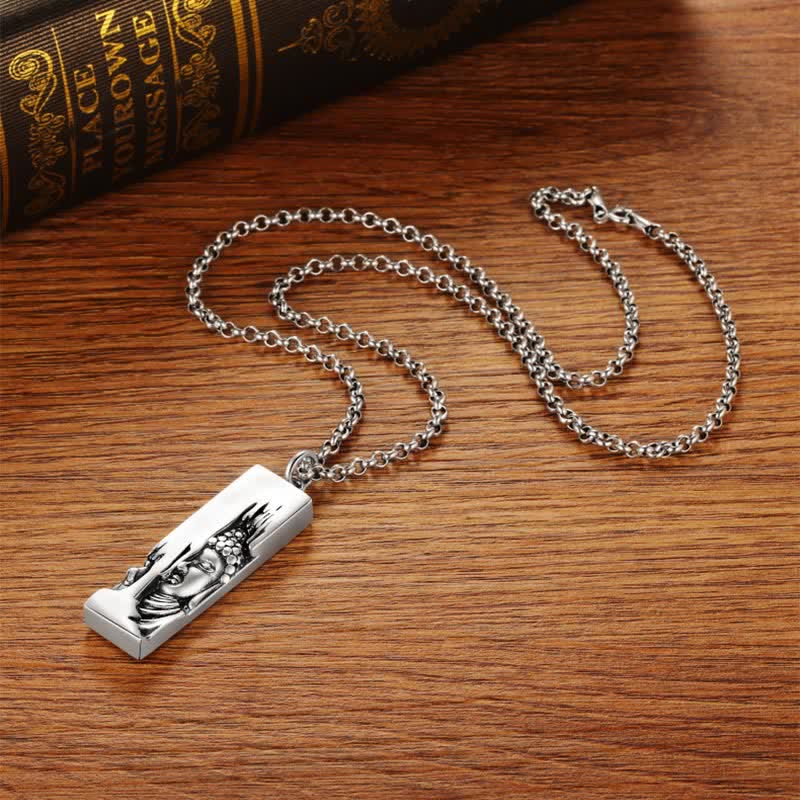 Naszyjnik z wisiorkiem w stylu vintage, Buddha Stones Tathagata Budda, amulet ochronny, szczęście - image 14