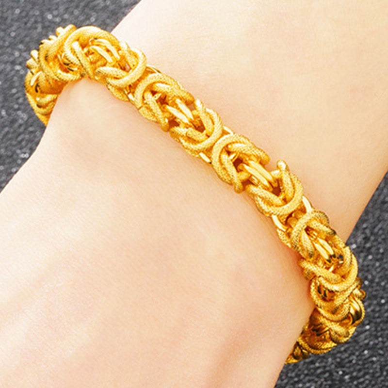 Bransoletka ochronna Buddha Stones 24k Gold Double Headed Dragon
