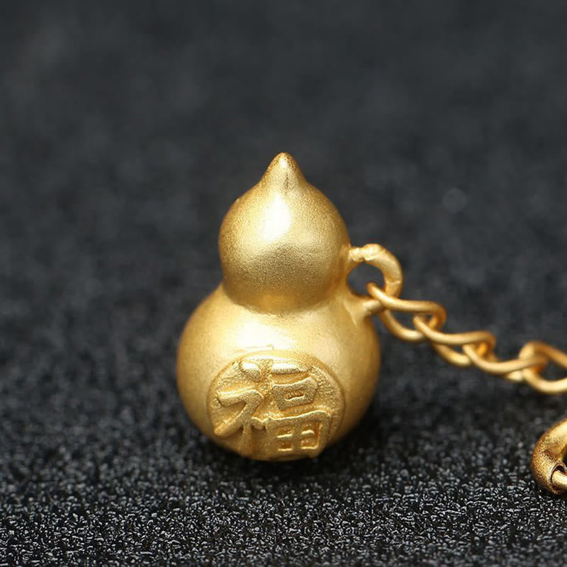 Buddha Stones Okrągły Jadeit Pokój Klamra Gourd Fu Charakter Pomyślny Łańcuch Bransoletka