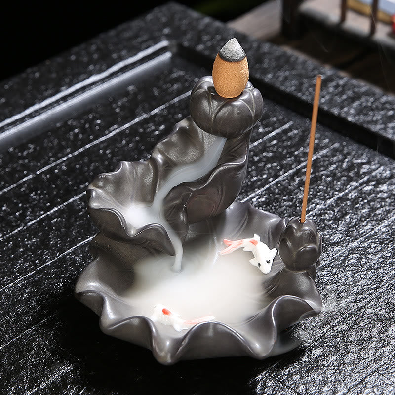 Buddha Stones Koi Fish Lucky Kadzielnica Dekoracja - Ryba Koi - image 0