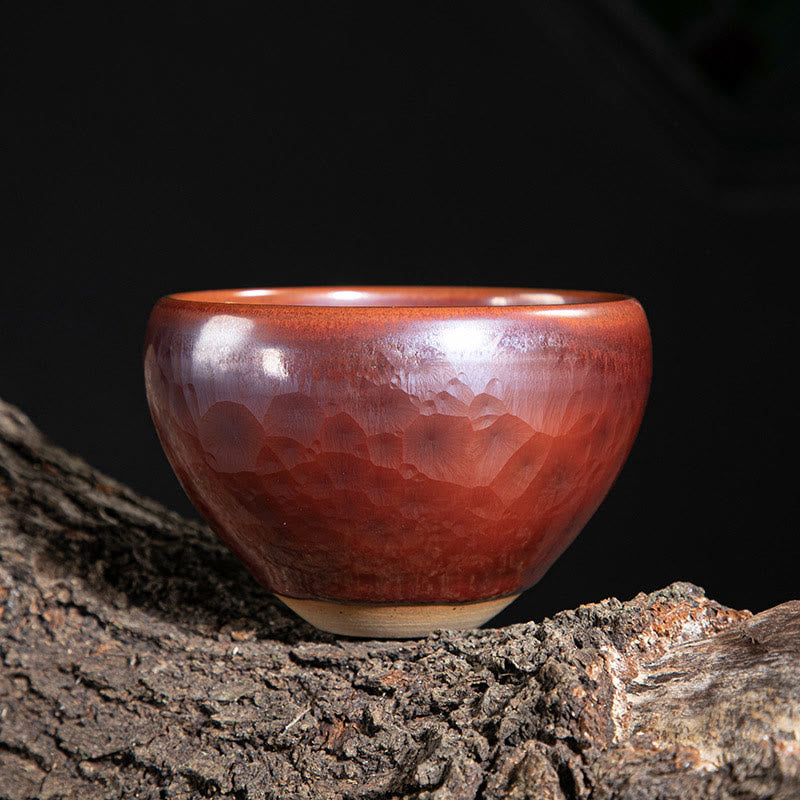Buddha Stones ręcznie robione chińskie Jianzhan Lotus Design Ceramiczny kubek do herbaty Kung Fu