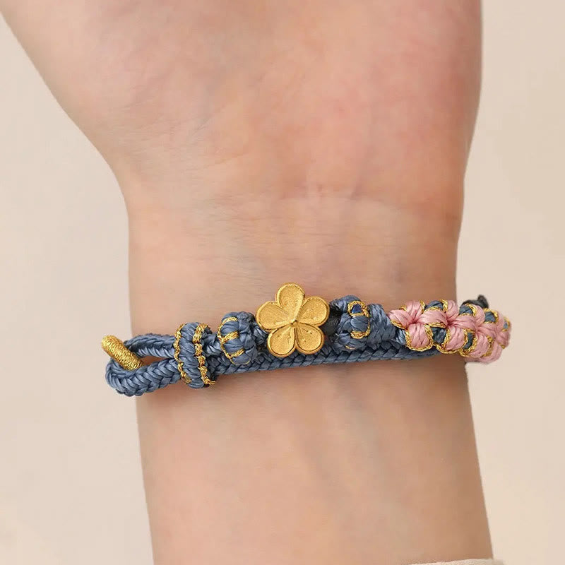 Bransoletka sznurkowa Peach Blossom Design Wealth