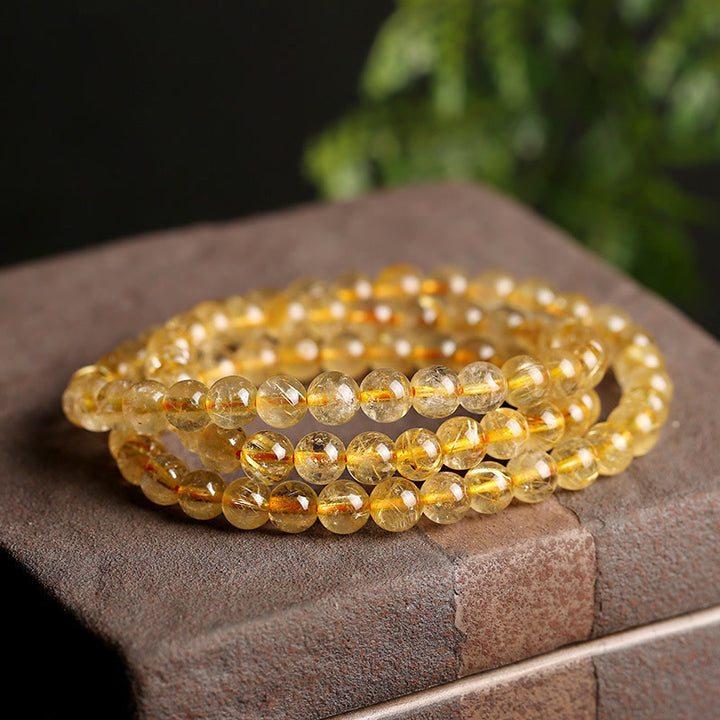 Bransoletka ochronna Buddha Stones Natural Citrine Prosperity
