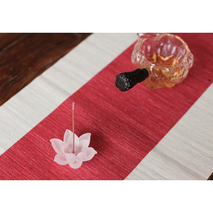 Buddha Stones Mini Lotus Liuli Kryształ Uzdrawiająca Medytacja Kadzidełko Palnik