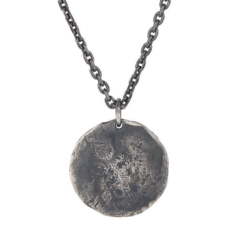 Buddha Stones 990 Srebro Sterlingowe Tekstura Młota Yin Yang Naszyjnik Wisiorek Harmonia - image 3