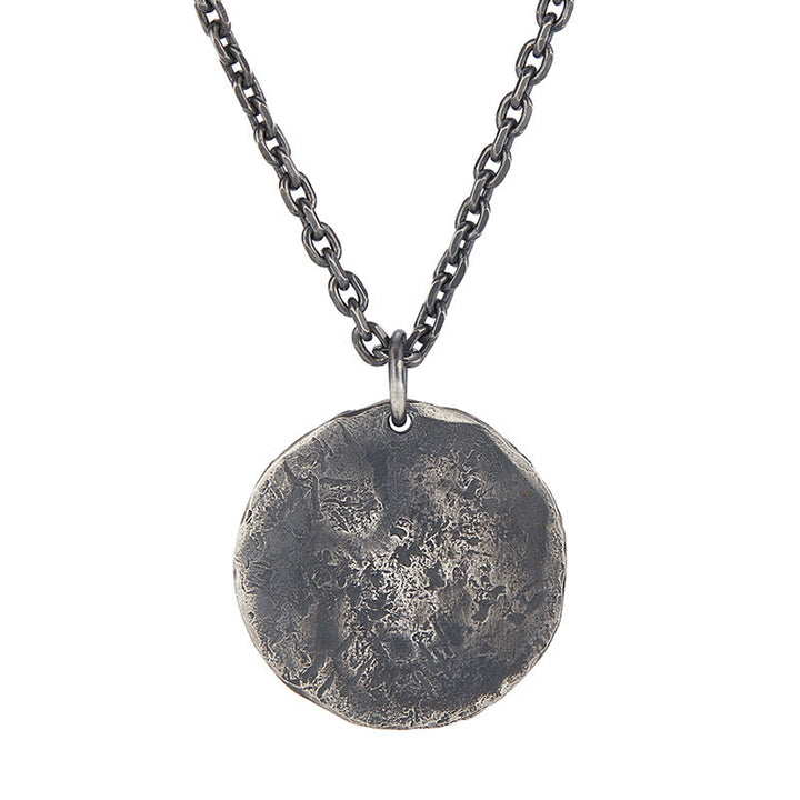 Buddha Stones 990 Srebro Sterlingowe Tekstura Młota Yin Yang Naszyjnik Wisiorek Harmonia - image 3