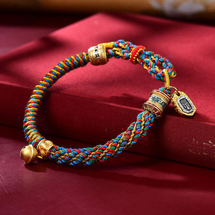 Buddha Stones Tybetańskie Om Mani Padme Hum Rzeźbione Zakiram Bogini Bogactwa Charm Amulet Bransoletka