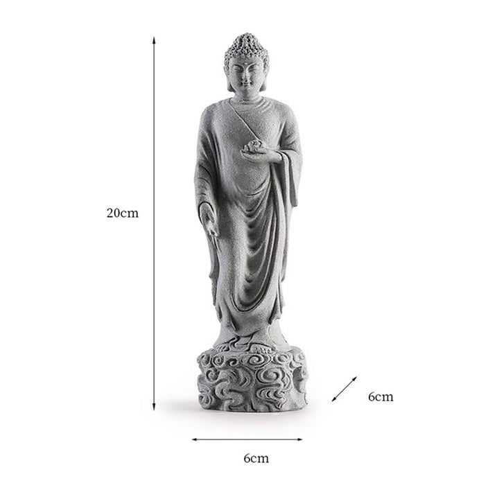 Medytacja Buddha Stones Buddy Budda Pomyślne chmury Projekt Spokój Dekoracja domu - image 12
