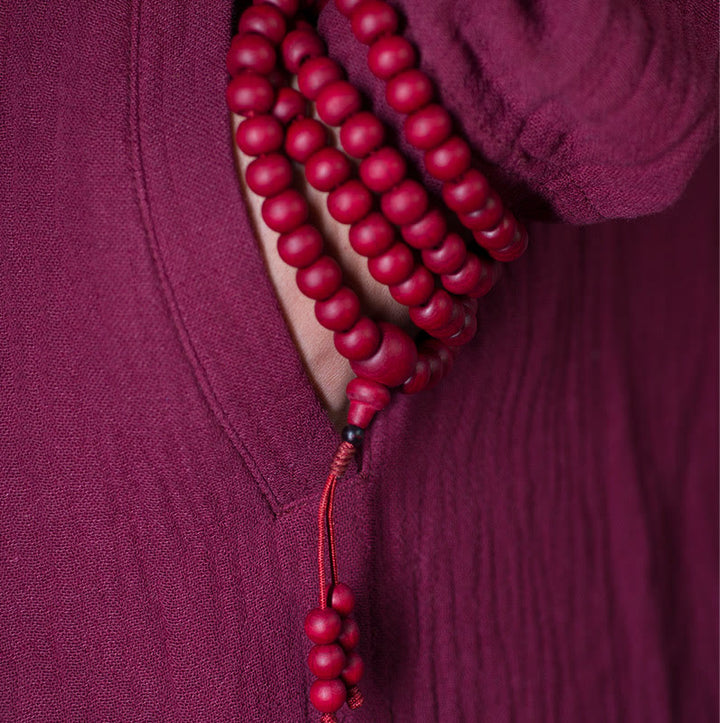 Buddha Stones 108 Mala Beads Naturalna Abelia Biflora Drewniana Bransoletka Ochronna