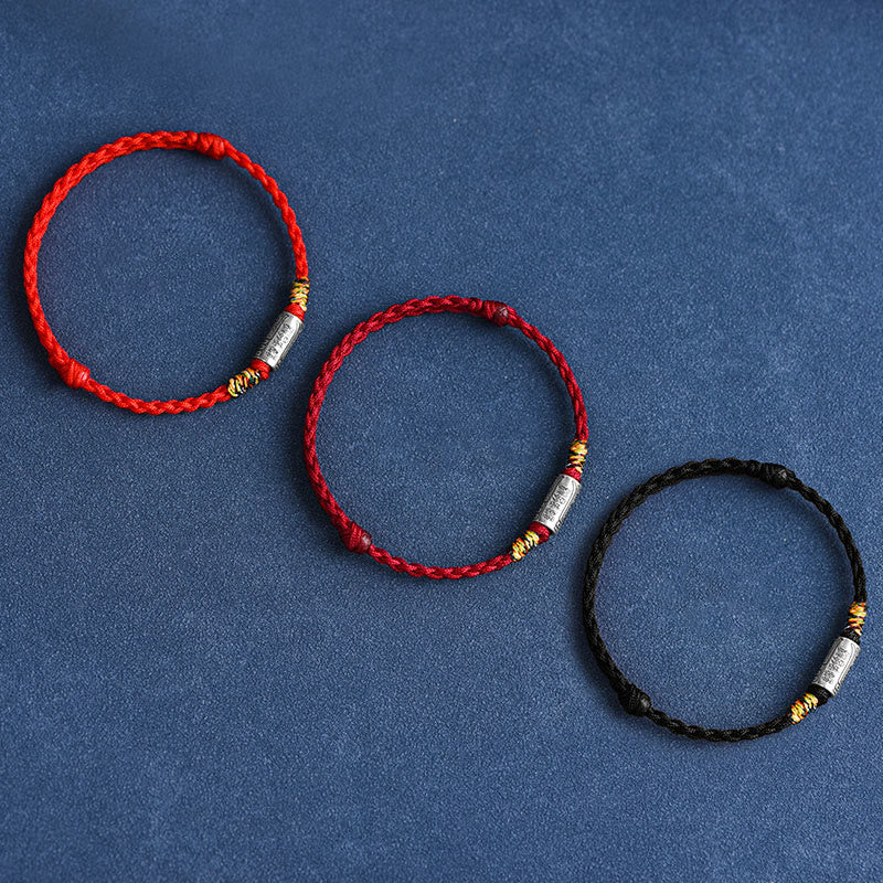 Buddha Stones ręcznie robione 925 srebro próby 925 wszystko idzie dobrze projekt ochrona siła bransoletka kostka - image 1