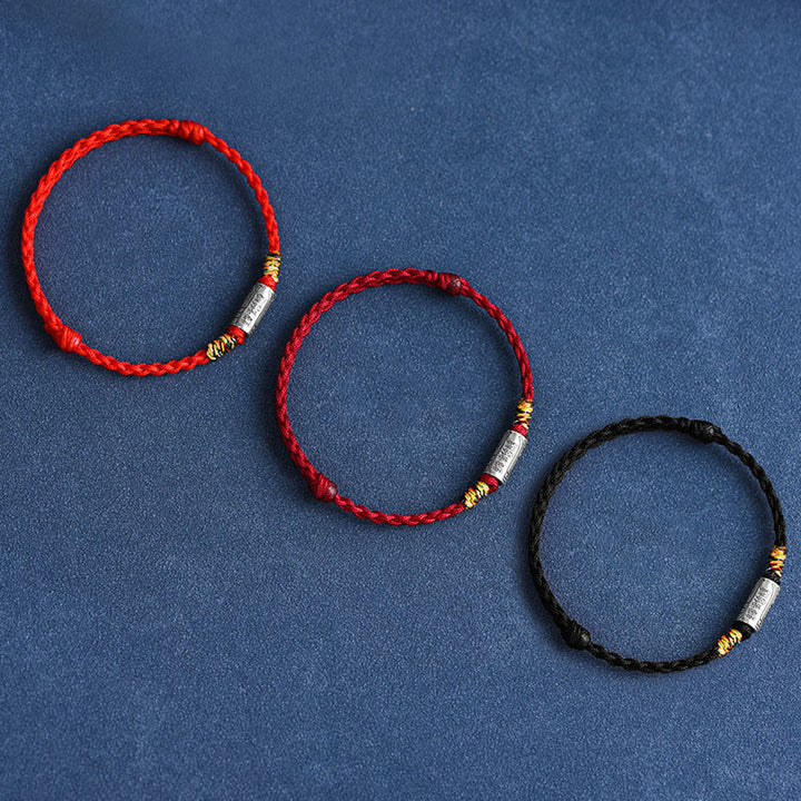 Buddha Stones ręcznie robione 925 srebro próby 925 wszystko idzie dobrze projekt ochrona siła bransoletka kostka - image 1